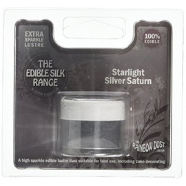 Rainbow Dust Edible Silk Starlight Silver Saturn Loose Pot 3 g (Pack of 6)