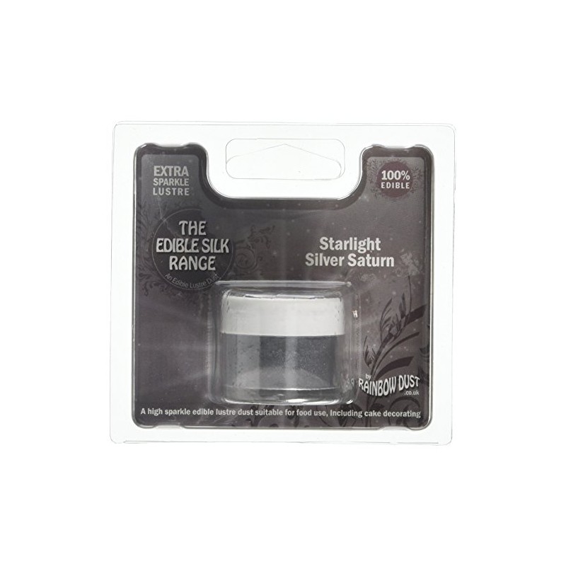 Rainbow Dust Edible Silk Starlight Silver Saturn Loose Pot 3