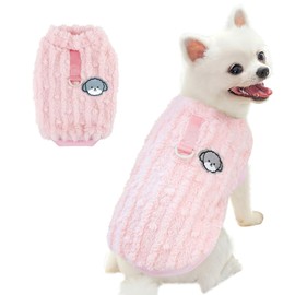 Hyran Dog Jumper, Winter Warm Dog Jumper, for Small, Medium Dogs and Cats (Rose, S)