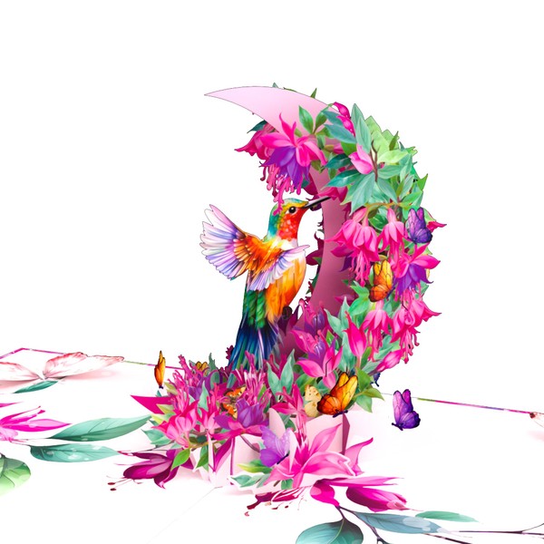 T4s - Hummingbird Birthday Cards, 6 x 8 Inch Mothers