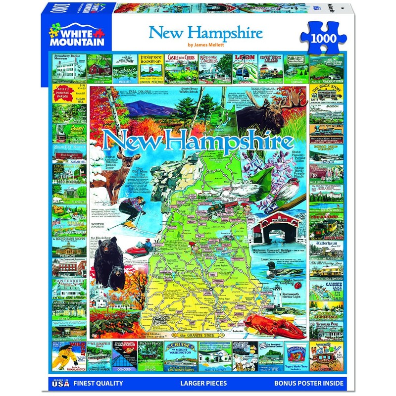 White Mountain Puzzles Best of New Hampshire - 1000 Piece