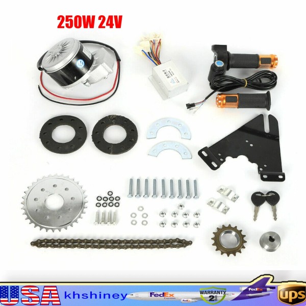 Unbranded Electric Conversion Twist Kit for Bike Left Chain Drive
