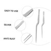 Alipis 2sets Multi-use Fish Bone Tweezers Metal Kitchen Accessory for