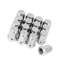 Motoforti 16 Pcs M14x1.5 Chrome Bulge Acorn Wheel Lug Nuts Cone Seat for Car Long-lasting