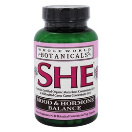 Whole World Botanicals She Mood & Hormone Support, 120 Veg Caps