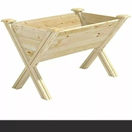 Greenes Fence V-Shaped Elevated Pine Garden Bed, 23.5" W x 34" L x 23" H