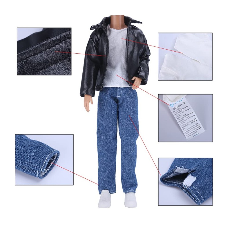 E-TING 10-Items Doll Clothes Random Style Fantastic Pack for 12