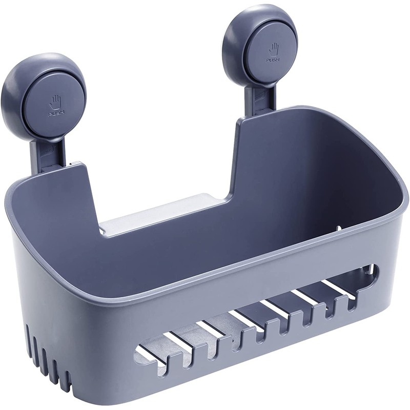 Zuvo Shower Shelf No Drilling with Suction Cups, Glue-Free Bathroom