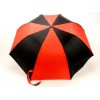 London Fog Kelsey Umbrella, Red & Black, Compact, Folding 36"