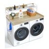 VEVOR Washer Dryer Countertop with Shelf, 54" x 27" Wooden