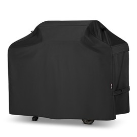 Unicook Grill Cover 55 Inch for Outdoor Grill, Heavy Duty Waterproof BBQ Cover with Side Handles and Air Vents, Weather Resistant, Compatible with Weber Charbroil Nexgrill Kenmore Gas BBQs, Black