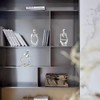 Silver Sculpture 3 Pcs Thinker Statue Set Abstract Sculptures Home