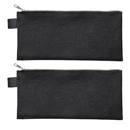 VELOFLEX A290501 Bank Bag with Zip, DIN Long, Pack of 2, Wallet Made of Robust Textile, Transport Bag