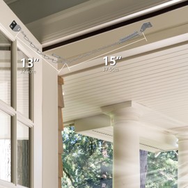 Storm Door Chain Spring 2 Pack Prevent Storm Damage, Screen Door or Door Closer Protector Heavy Duty Storm Door Hardware, Zinc Plated Anti-Rust and Sturdy, Easy to Install and Suit for Most Doors