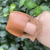 SEIWEI Black Thumb Leather Gloves Handmade Carpenter Wood Carving Finger