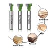 BAYTORY 3Pcs Keyhole Router Bits Set, 1/4" Shank Router Keyhole