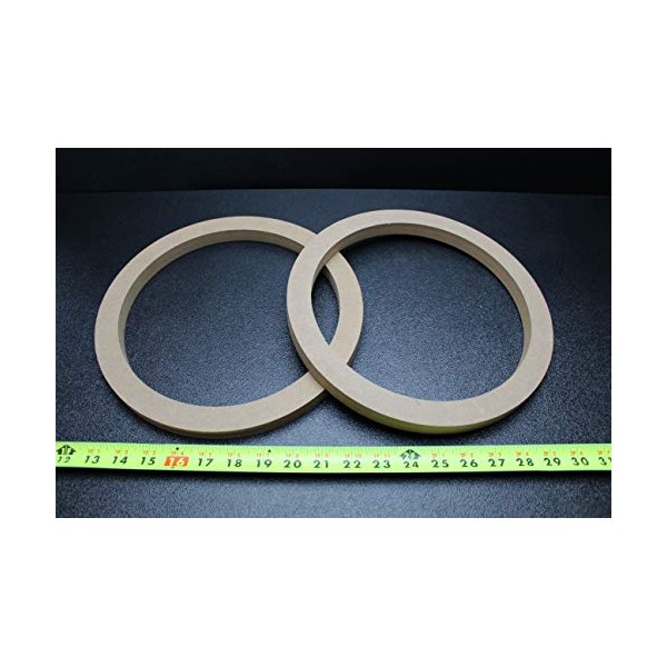 2 MDF Speaker Ring Spacer 10 INCH Wood 3/4 Thick