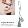 Tassel Pendant Chinese Zodiac Pattern DIY Porcelain Beads Light Weight