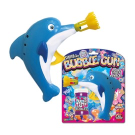 Bubble Gun - Dolphin from Deluxebase. Animal Bubble Blower Toy. Fun bubble machine for kids that makes hours of fun by friction power