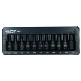 AB Tools Male Torx Star Impact Impacted Shallow Short Bit Sockets T10 – T60 11pc Set