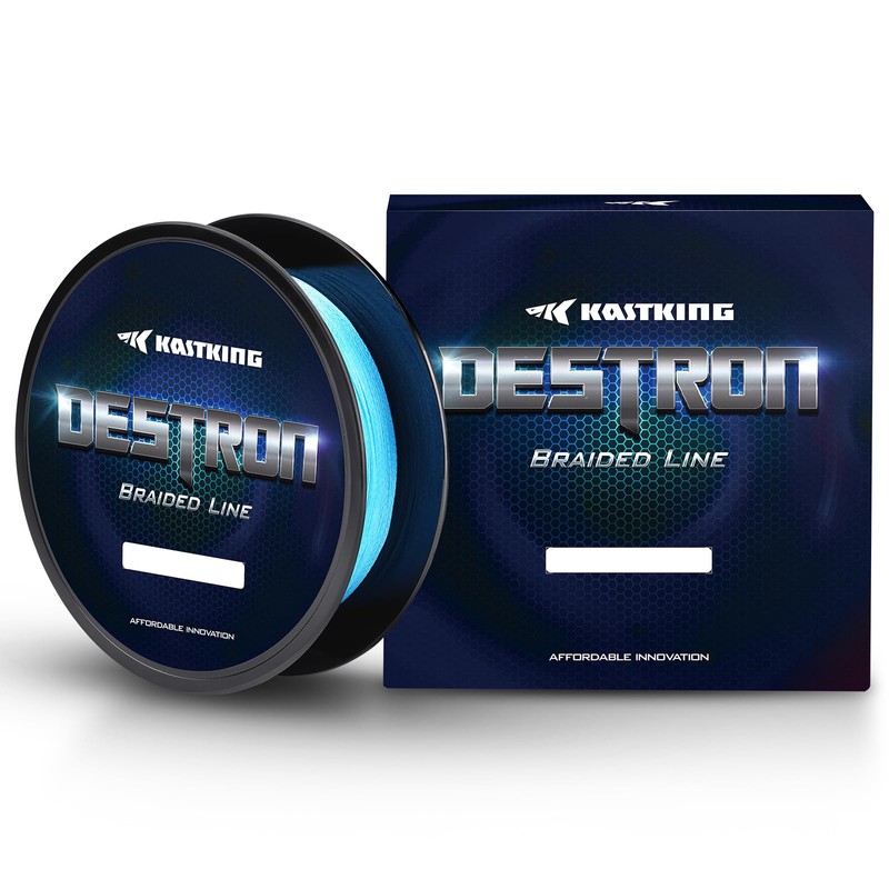KastKing Destron Braided Fishing Line, Coastal Blue, 30lbs, 150 yds