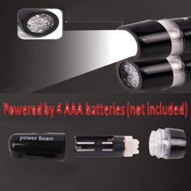 Pmsanzay Mounts LED Wheelchair/Walker/Cane Light with Universal Flex Mount - Hands-Free Safety and Utility Lighting for Mobility & Disability Aid Holder (Black)