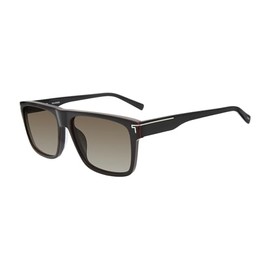 TUMI - 501 Rectangle Sunglasses - Polarized Sunglasses for Men - UV Protection - Acetate Frame - Sunglass Case - 59mm - Black