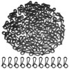 Vikdio 60 Pcs Black Gutter Hooks for Hanging Christmas Lights,
