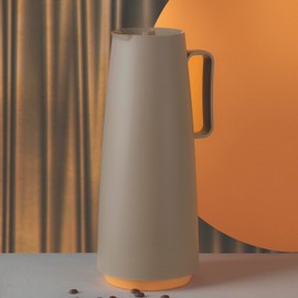 Tramontina Thermal Flask with Interior Glass Container (Beige, 1.0l)