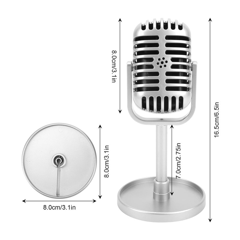 Highly Simulated Prop Microphone for Filming Dance Shows, Lightweight and