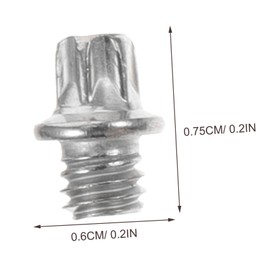 Mikinona Bike Pedal Screws Silver Skid Nails High Hardness Corrosion Resistant Replacement Bolts for Road Mountain Folding Bicycles Maintenance