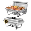 IMACONE Chafing Dish Buffet Set of 2, 8QT Stainless Steel