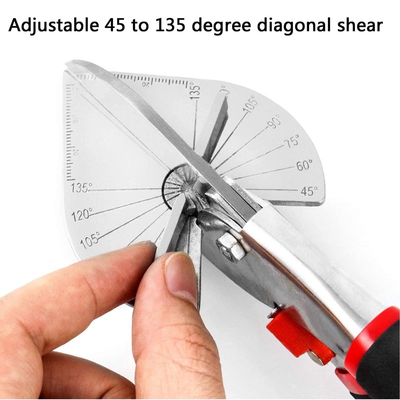 Wonglea Multi-Angle Miter Shears for Angular Cutting Molding Crafting,Quarter Round