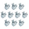 PATIKIL 10 Pcs 8-10mm Mini Fuel Injection Hose Clamps Zinc