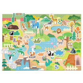 BEUNITONE 45-Pcs Farm Animal Felt Storyboard with Felt Background fabric-11 x 9 inches Flannel Board Stories for Interactive Storytelling Play Activity Kits-Chicks,Cows,Horses,Rabbits,Sheep