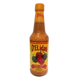 D'ELidas Habanero Hot Sauce, Natural Habanero Pepper Hot Sauce, Chombo Picante Sauce #1 in Panama, Non-GMO, Keto Friendly Food Habanero Sauce, 10 Fl Oz (Pack of 1)