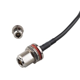 Futheda SMA Male to N Female Adapter Cable Bulkhead Mount RG58 Coaxial Cable 30cm/11.8 inch Compatible with 4G LTE Wireless Router Cellular Gateway ADS-B Receiver RTL-SDR USB Dongle IP Security Camera