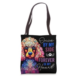 Dog Death Sympathy Gift Pillow Pet Memorial Gift Poodle Tote Bag