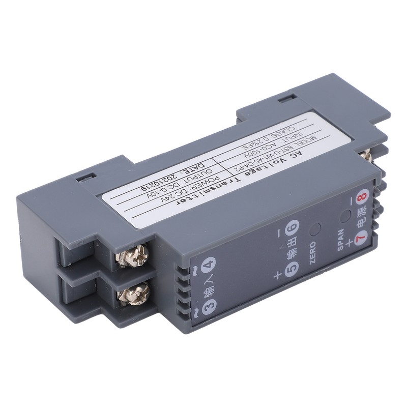 Voltage Transducer AC Signal Isolator Transmitter Sensor 1‑in‑1‑out AC0‑100V to