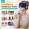 Heated Eye Mask Cordless Warm Eye Compresses for Dry Eyes,