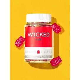 Wicked Lab Ruby Gummy Bear Asabi Prebiotic Vegetable Vegan Jelly (68 gummies) / 위키드랩 루비구미베어 애사비 프리바이오틱 식물성 비건 젤리(68구미)