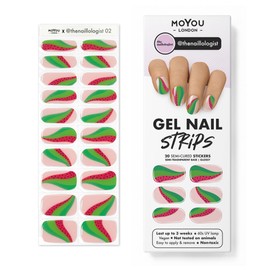 MOYOU LONDON Halbgehärtete UV Gel Strips - 20 Stück - Gel-Nagelfolien UV Härtend für Maniküre in Salonqualität - thenaillologist 02