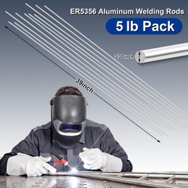 MorningRo 5 lb Aluminum Tig Welding Rod ER5356 3/32" x 39", Aluminum Welding Wire Filler Rod Tig Brazing Accessories, Low Splatter Corrosion Resistance