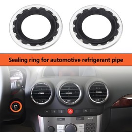eMagTech Sealing Washers Set for Connecting Car Air Conditioning Compressor O-Ring 28 mm Compatible with Opel Compatible with Saab Compatible with Luxun Black Pack of 10