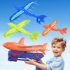 UNCANZEA 3 Pack Dreamy Ocean Foam Airplane Launcher Toys, Gliders