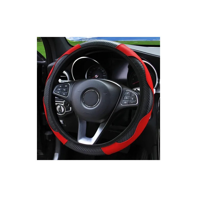 Funda Cubre Volante Deportivo Protector Antiderrapante Auto