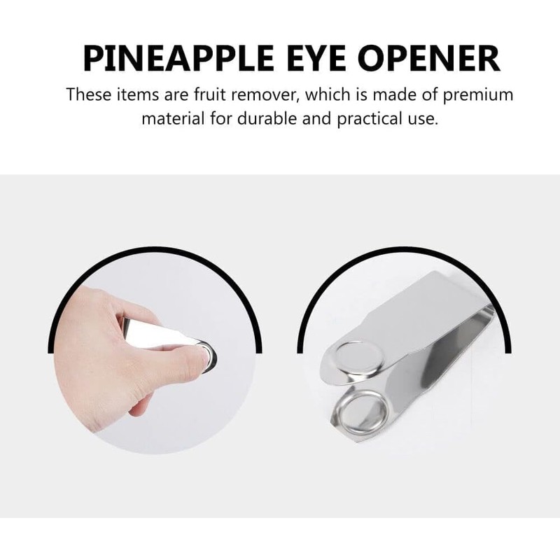 2 Pcs Stainless Steel Strawberry Huller Fruit Stem Remover Home