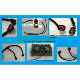 ACDelco (OE) Silverado Sierra GM Dual Cooling Fan Harness + Pigtail 05-12 Fans Chevy LS1 LSX