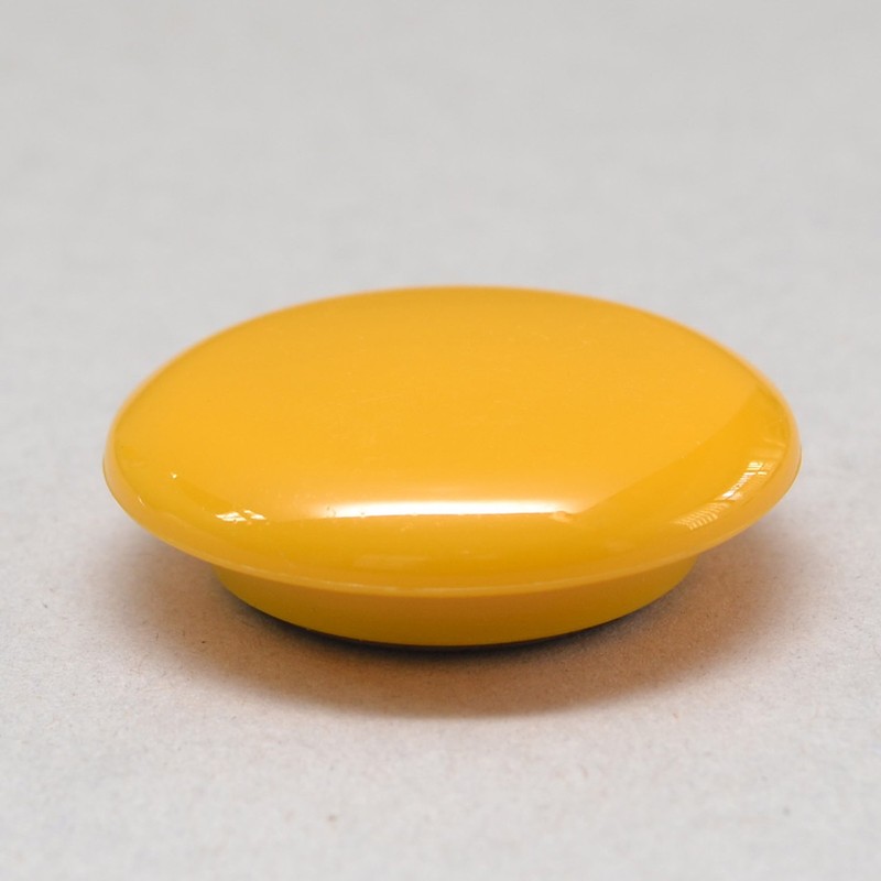 Mag(マグエックス) 掲示・メモ留め用 マグネットカラーボタン 徳用 Φ30mm 黄 12個入 MFCB-30-12P-Y