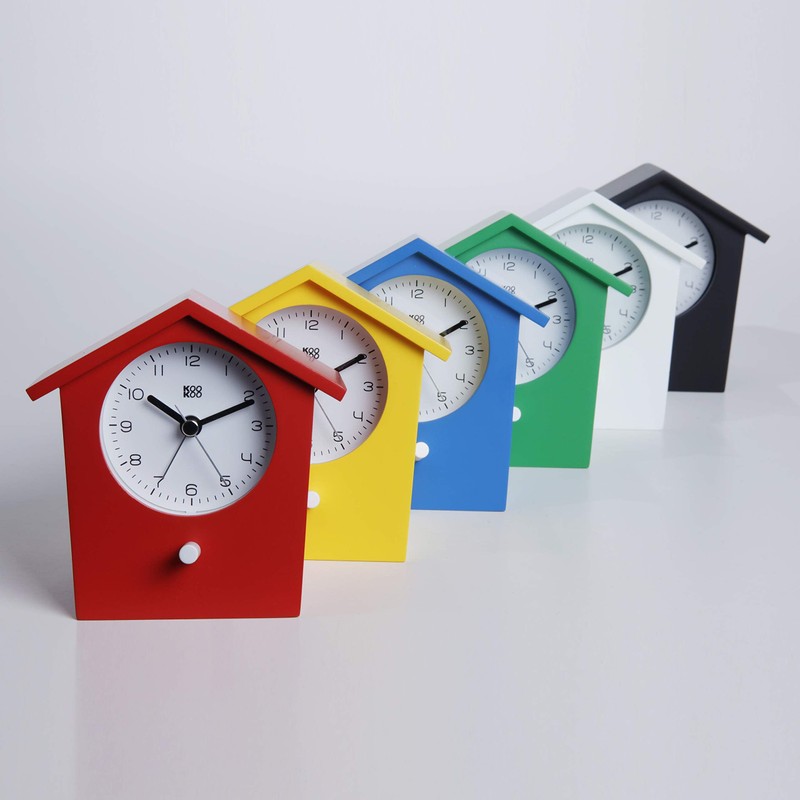 KOOKOO EarlyBird Green Alarm Clock with Bird Melody (Original Recording)